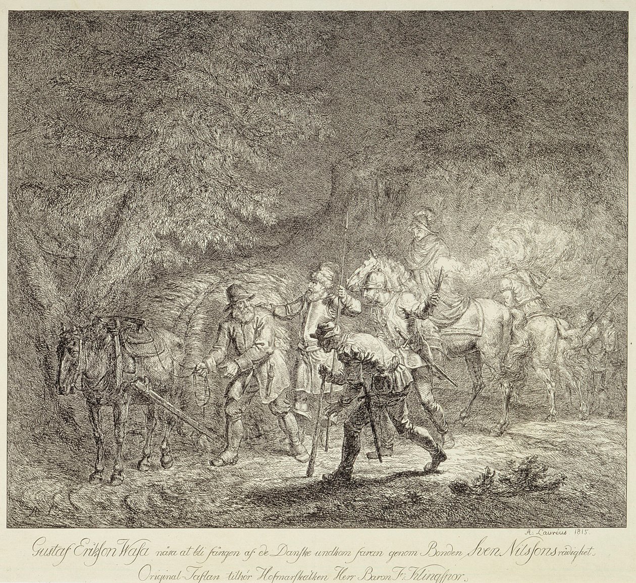 Gustav Vaasa cargado de paja de Alexander Lauréus
