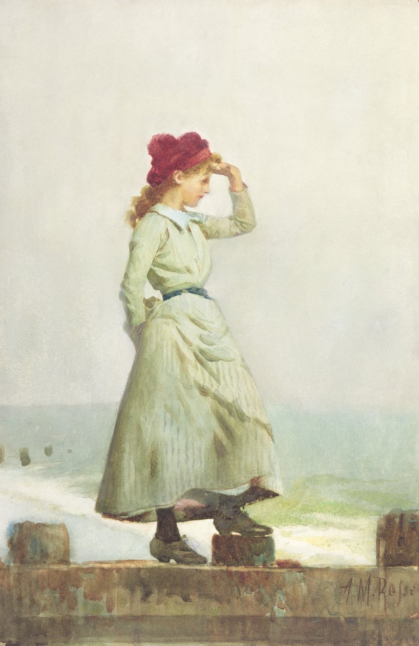 Niña en el malecón de Alexander M. Rossi