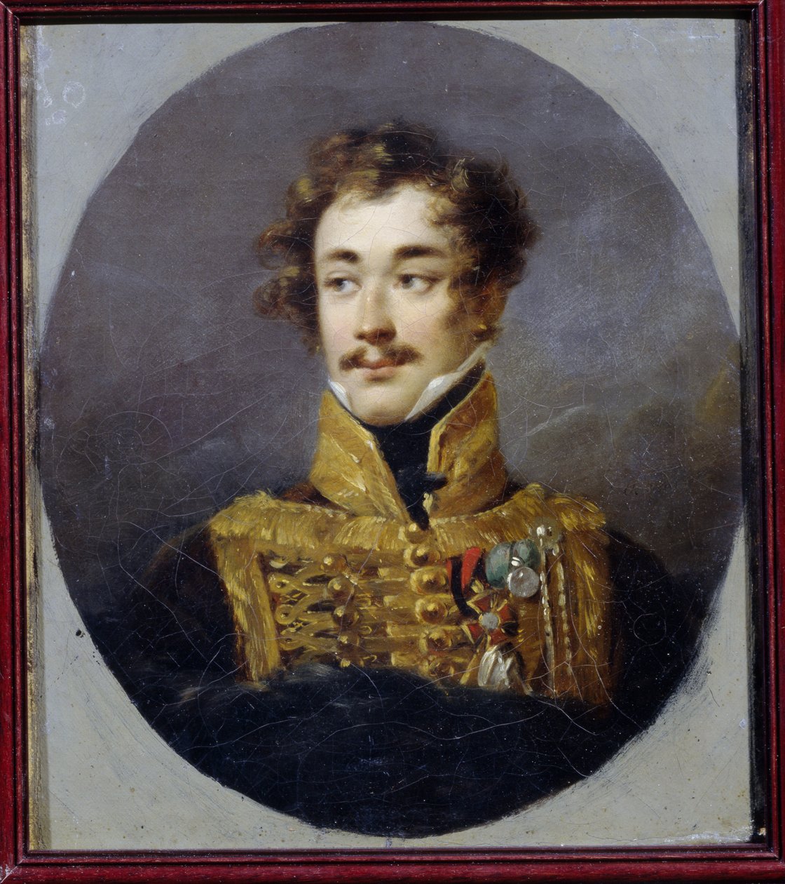 Retrato del Conde Alexander Olsufyev (1790-1853). (Retrato del conde Alexander Olsufyev). Pintura de Alexander (Alejandro) Molinari (1772-1831), óleo sobre lienzo de Alexander Molinari