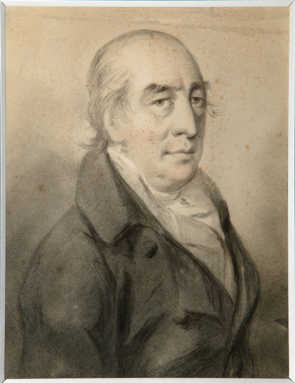 Retrato del Conde Grigory Alexeyevich Shcherbatov (1735-1810) - Molinari, Alexander (1772-1831) - Sanguina, tiza blanca y negra sobre papel - 29,8x23 - Museo Estatal de Arte de la República de Tatarstán, Kazán de Alexander Molinari