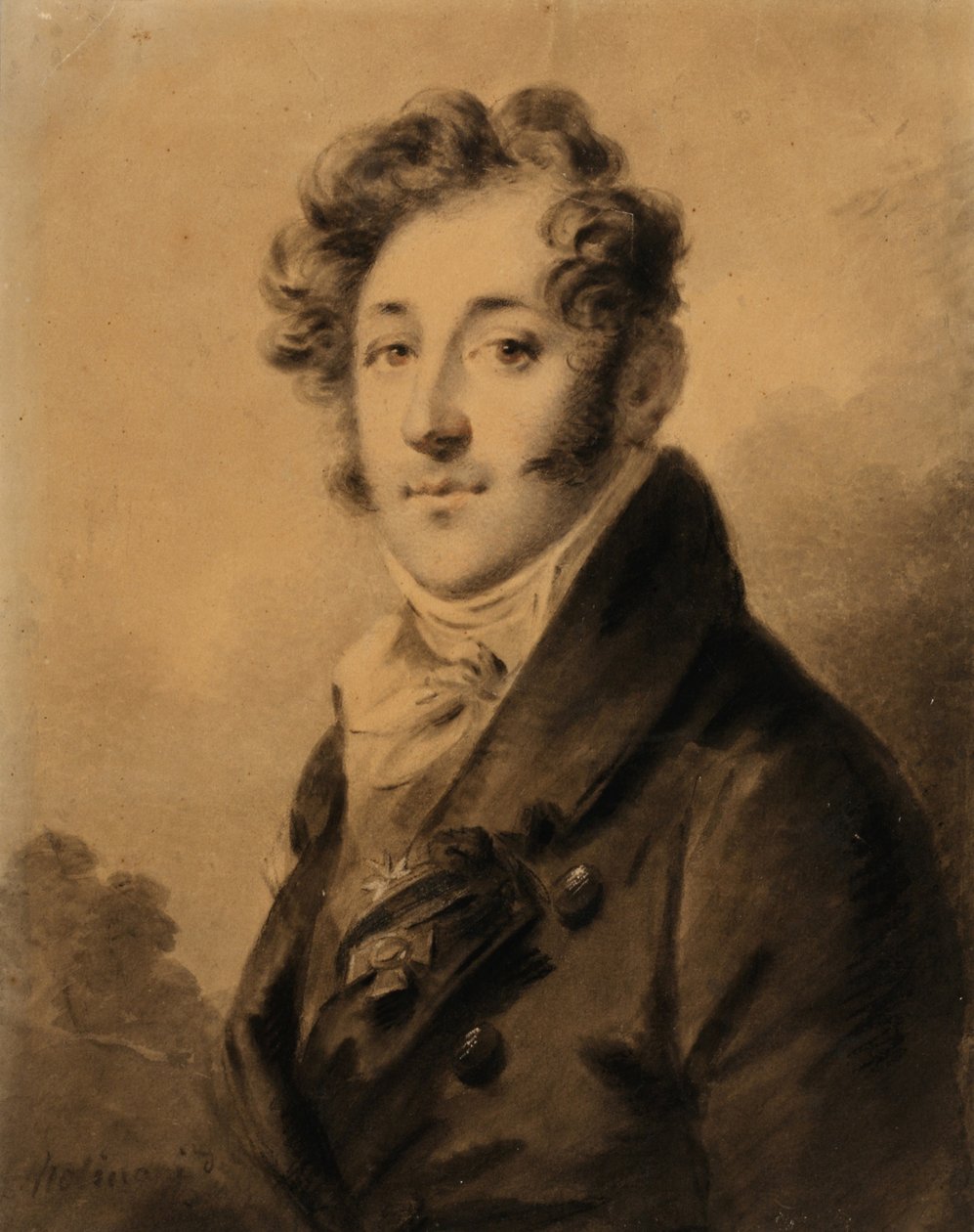Retrato de Konstantin Yakovlevich Bulgakov 1782-1835, 1800s de Alexander Molinari
