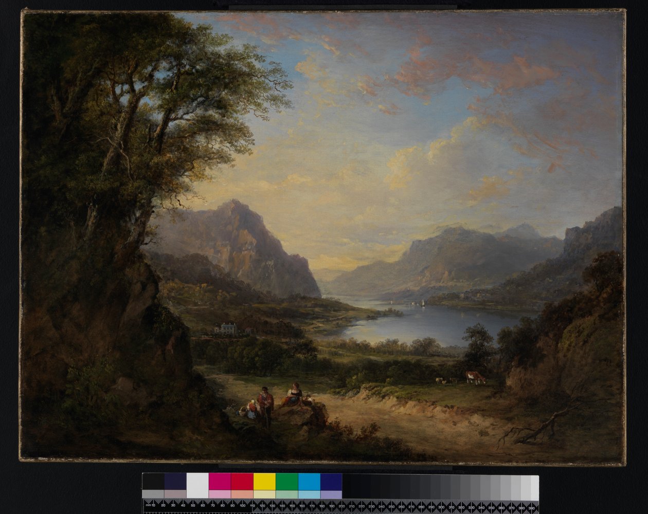 Lago Doon, Ayrshire, antes de 1840 de Alexander Nasmyth