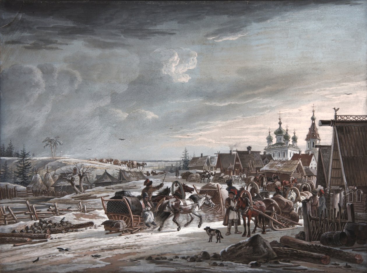 Invierno, 1825 de Alexander Osipovich Orlowski