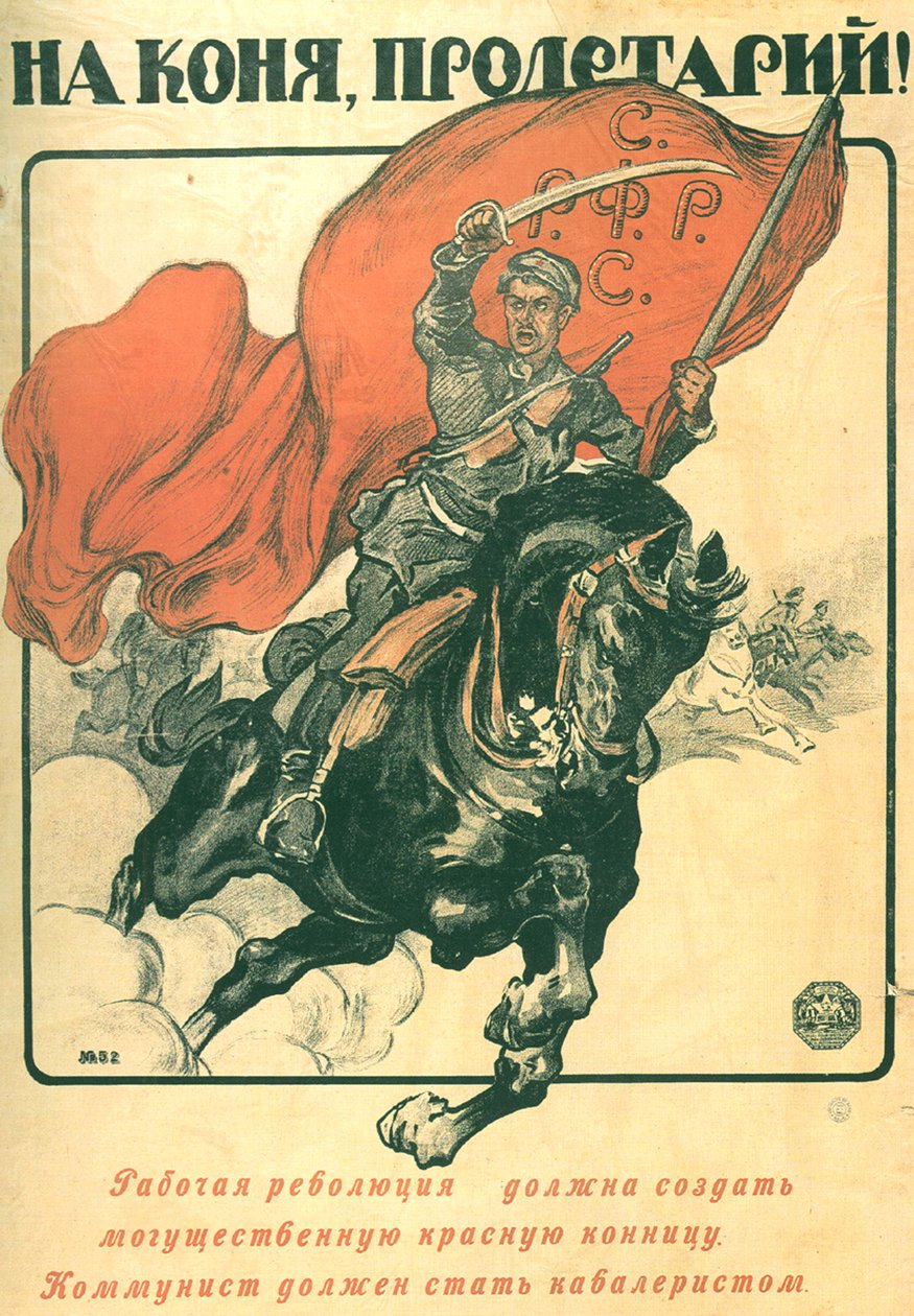 ¡A Caballo, proletario! de Alexander Petrovich Apsit
