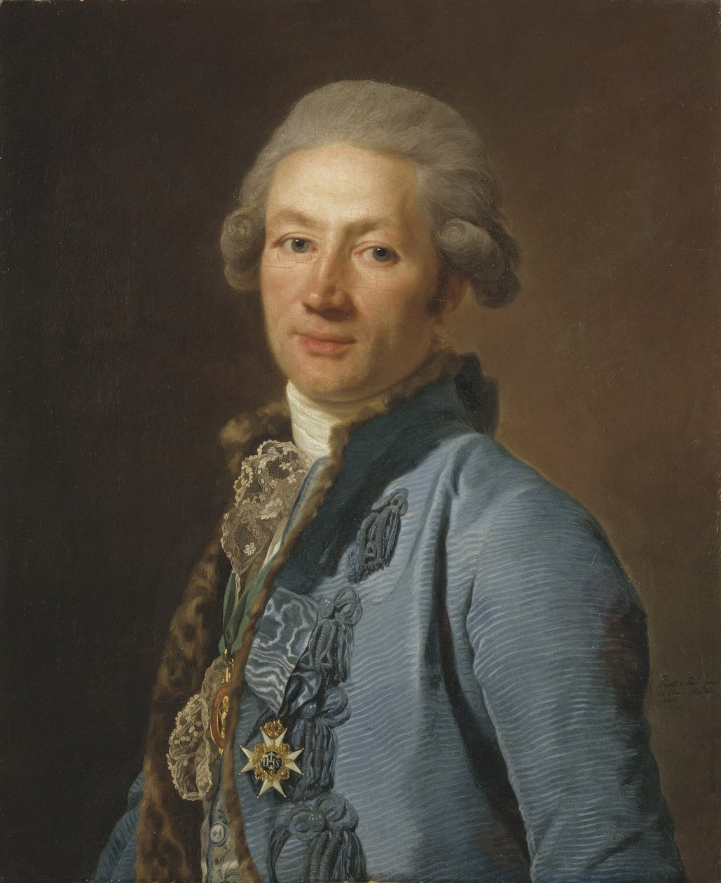 Christoffer Bogislaus Zibet, canciller de la corte y barón, 1784 de Alexander Roslin