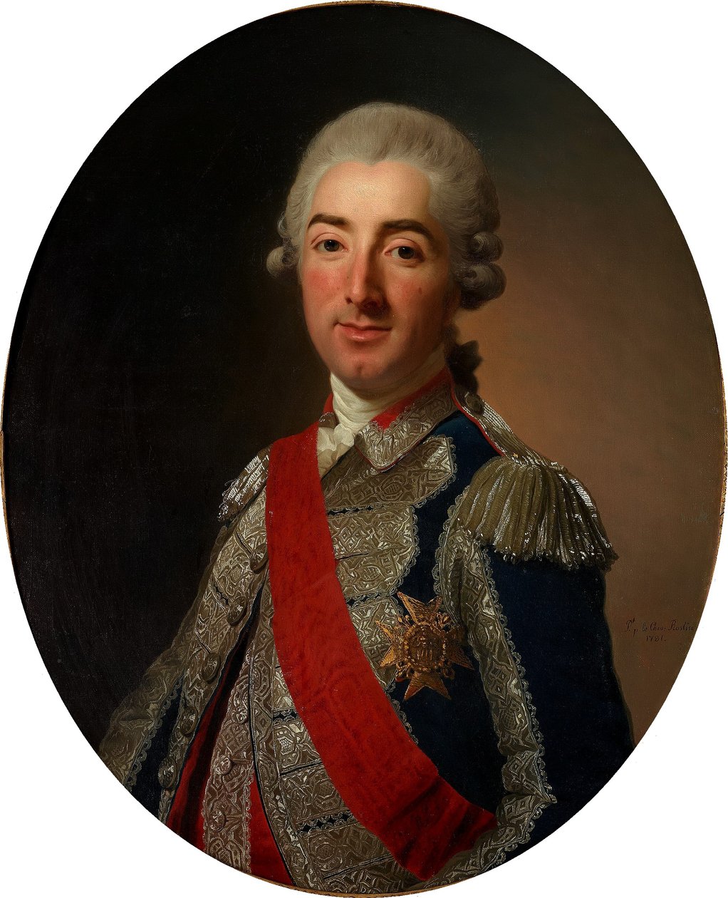 Cosme de Beaupoil, Markis de St Aulaire (1741-1822) de Alexander Roslin