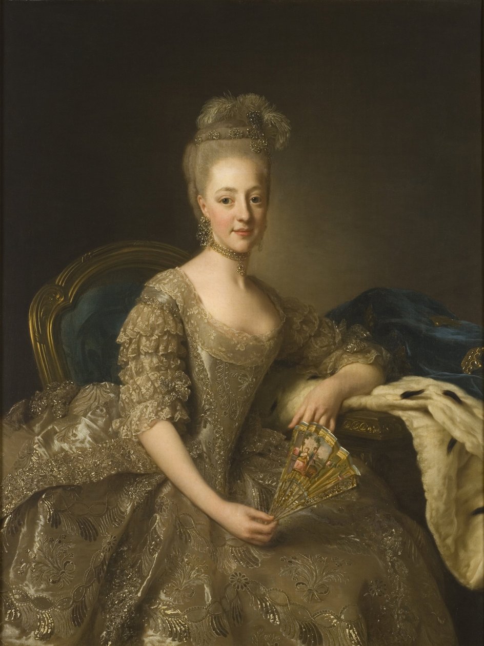 Hedvig Elisabet Charlotta (1759-1818), princesa de Suecia, duquesa de Södermanland y, posteriormente, reina de Suecia y Noruega de Alexander Roslin