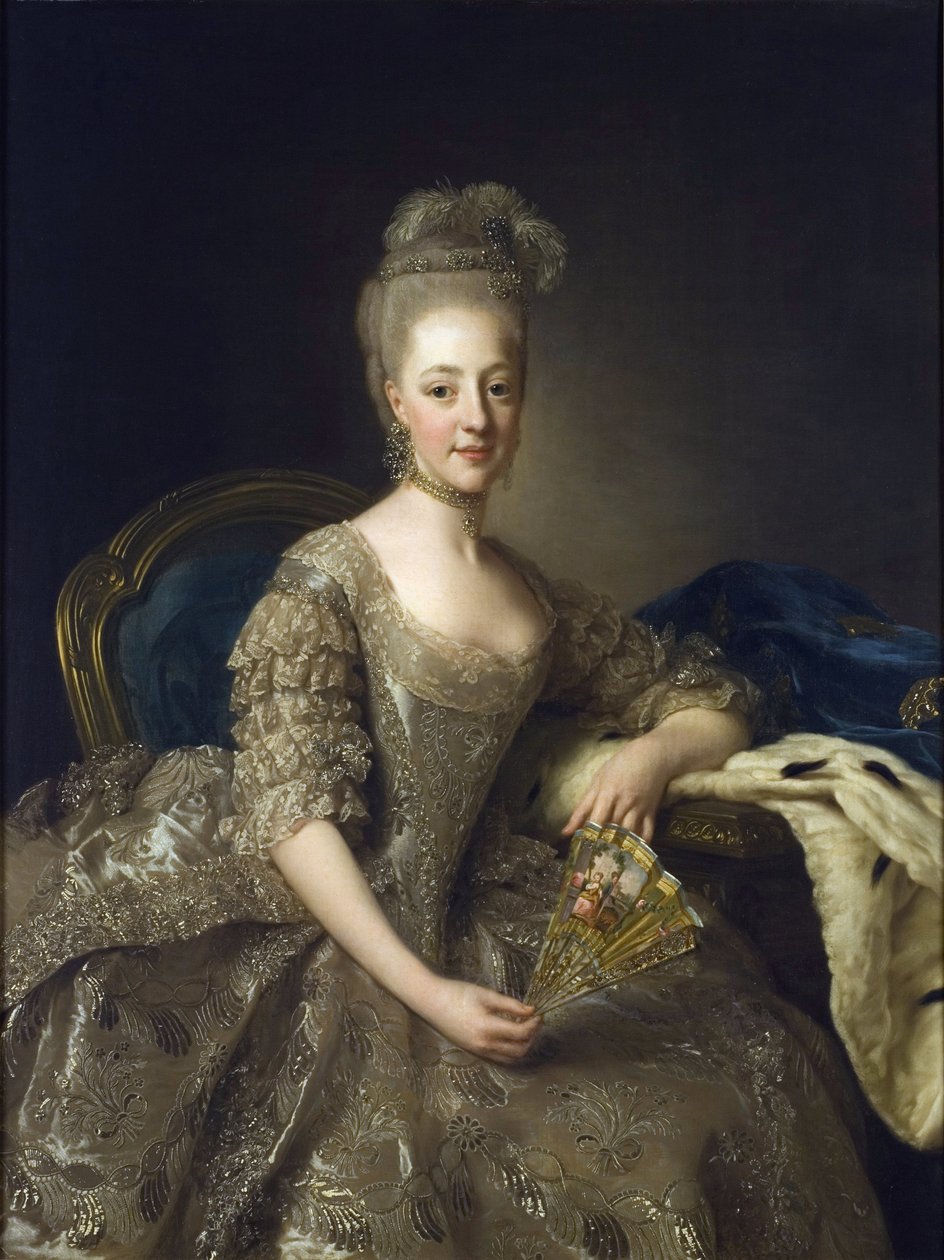 Retrato de Hedwig Elisabeth Charlotte de Holstein-Gottorp (1759-1818) de Alexander Roslin