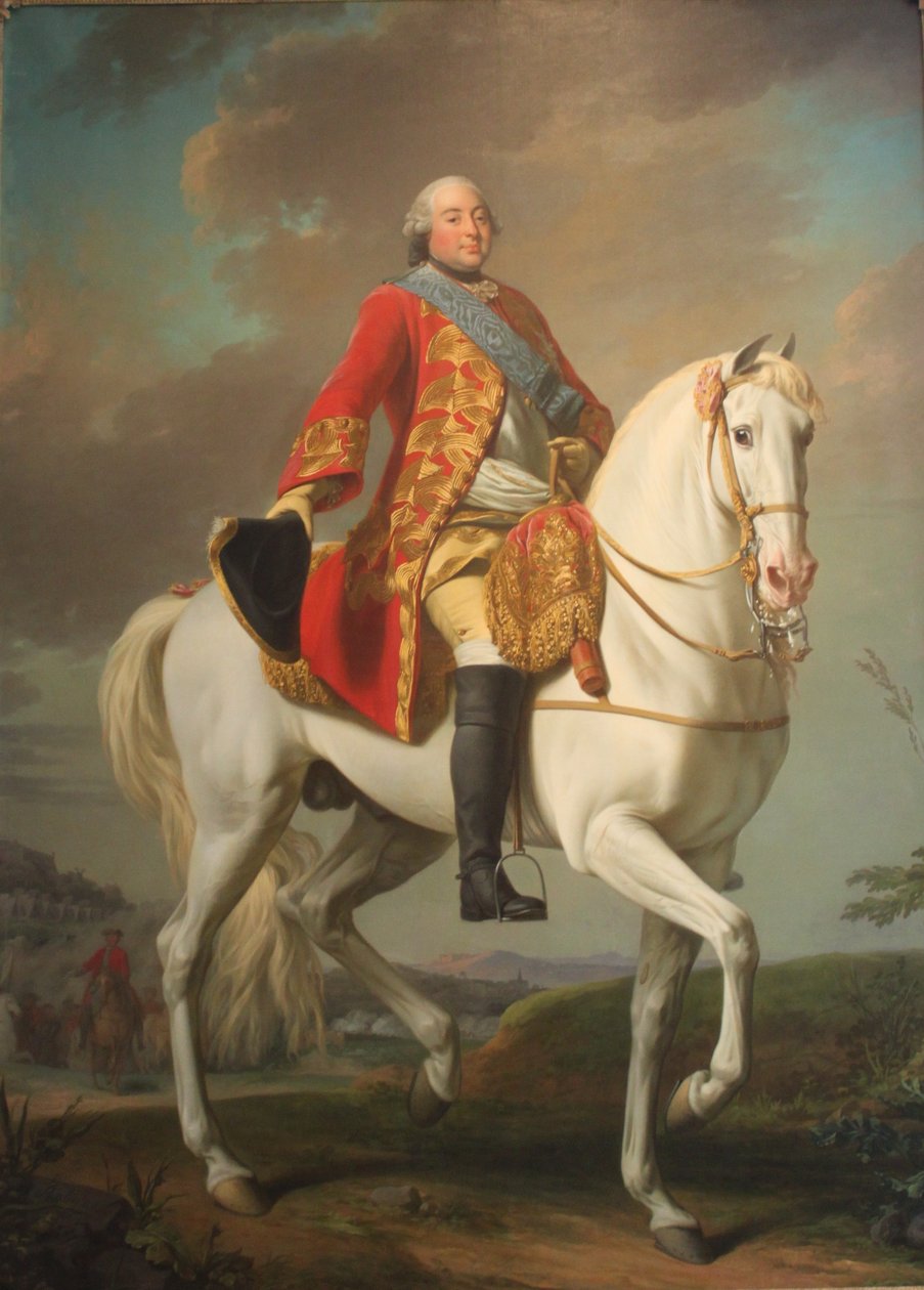 Luis Felipe, duque de Orleans, saludando a su ejército en el campo de batalla de Alexander Roslin