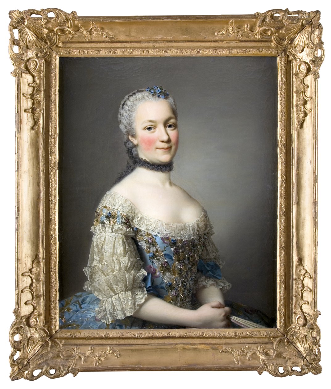 Retrato, mujer de Alexander Roslin