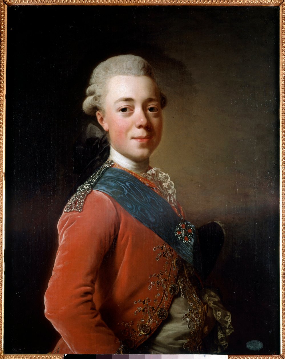 Retrato de Pablo I, Emperador de Rusia de Alexander Roslin