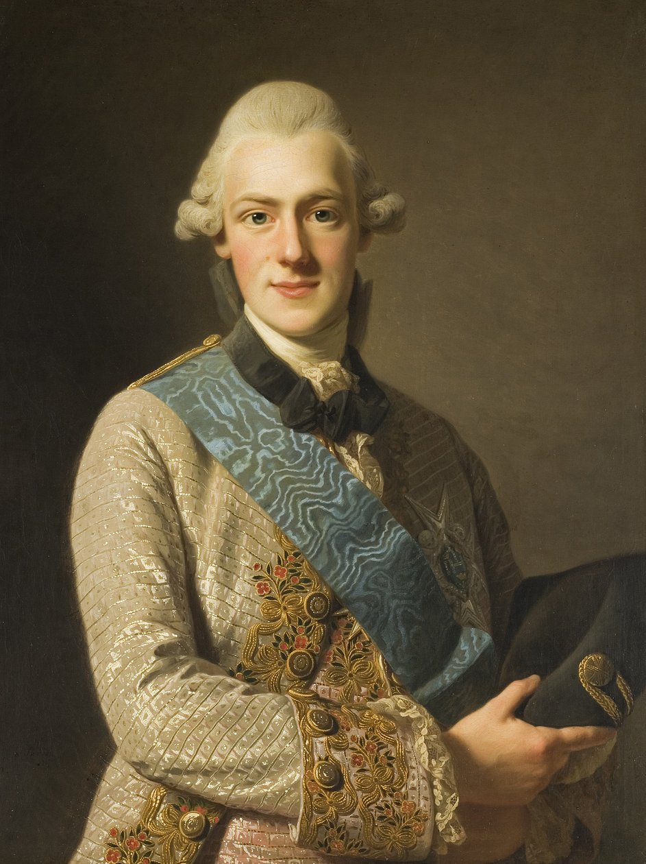Sueco: Fredrik Adolf, 1750-1803, Príncipe de Suecia, hermano de Gustavo III Duque Fredrik Adolf, hermano de Gustavo III de Alexander Roslin