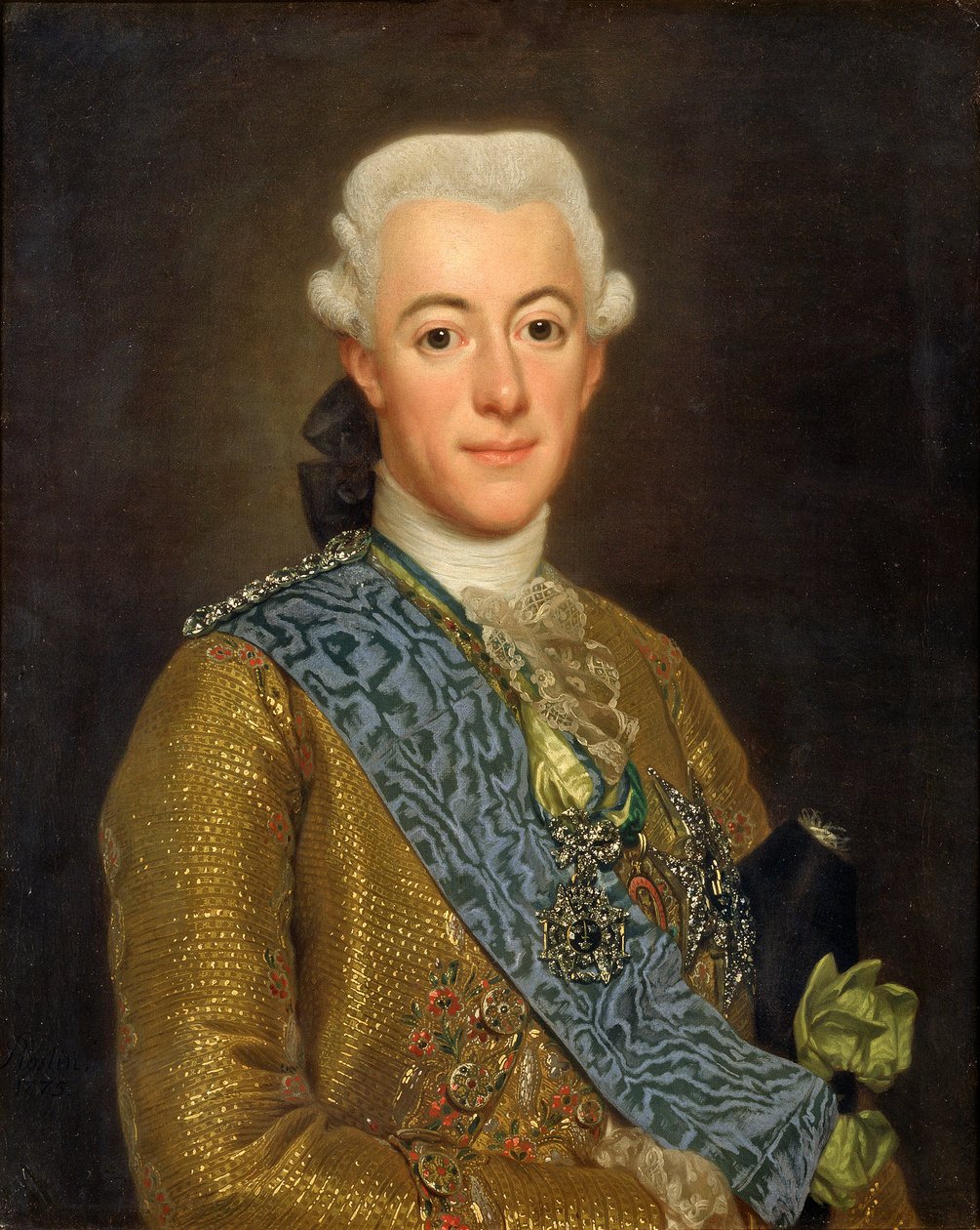 Sueco: Gustav III Rey Gustavo III de Suecia de Alexander Roslin