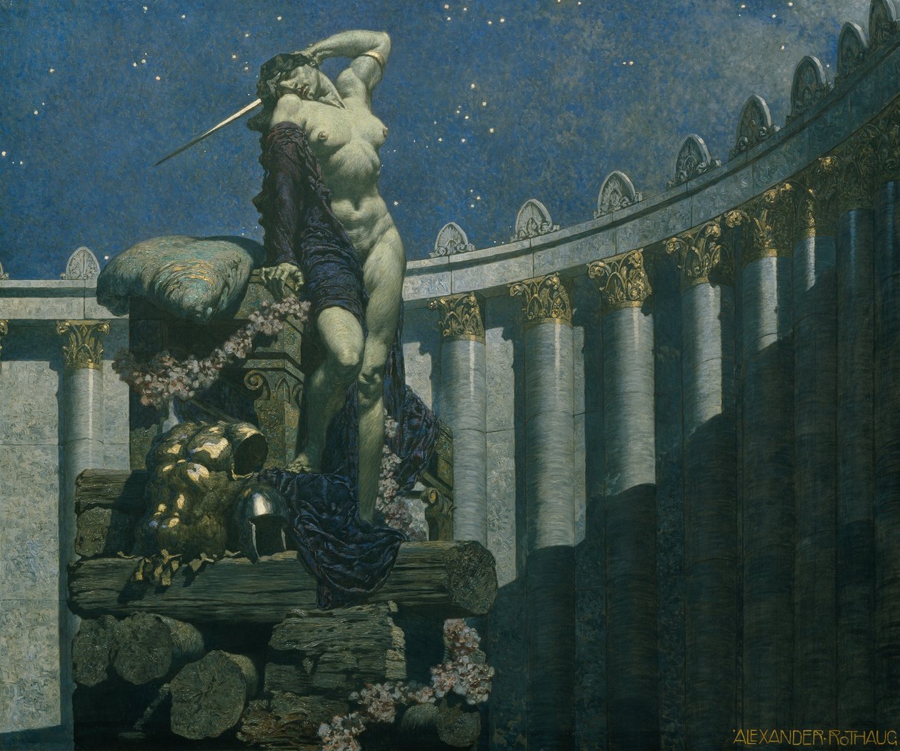 Dido en la hoguera de Alexander Rothaug