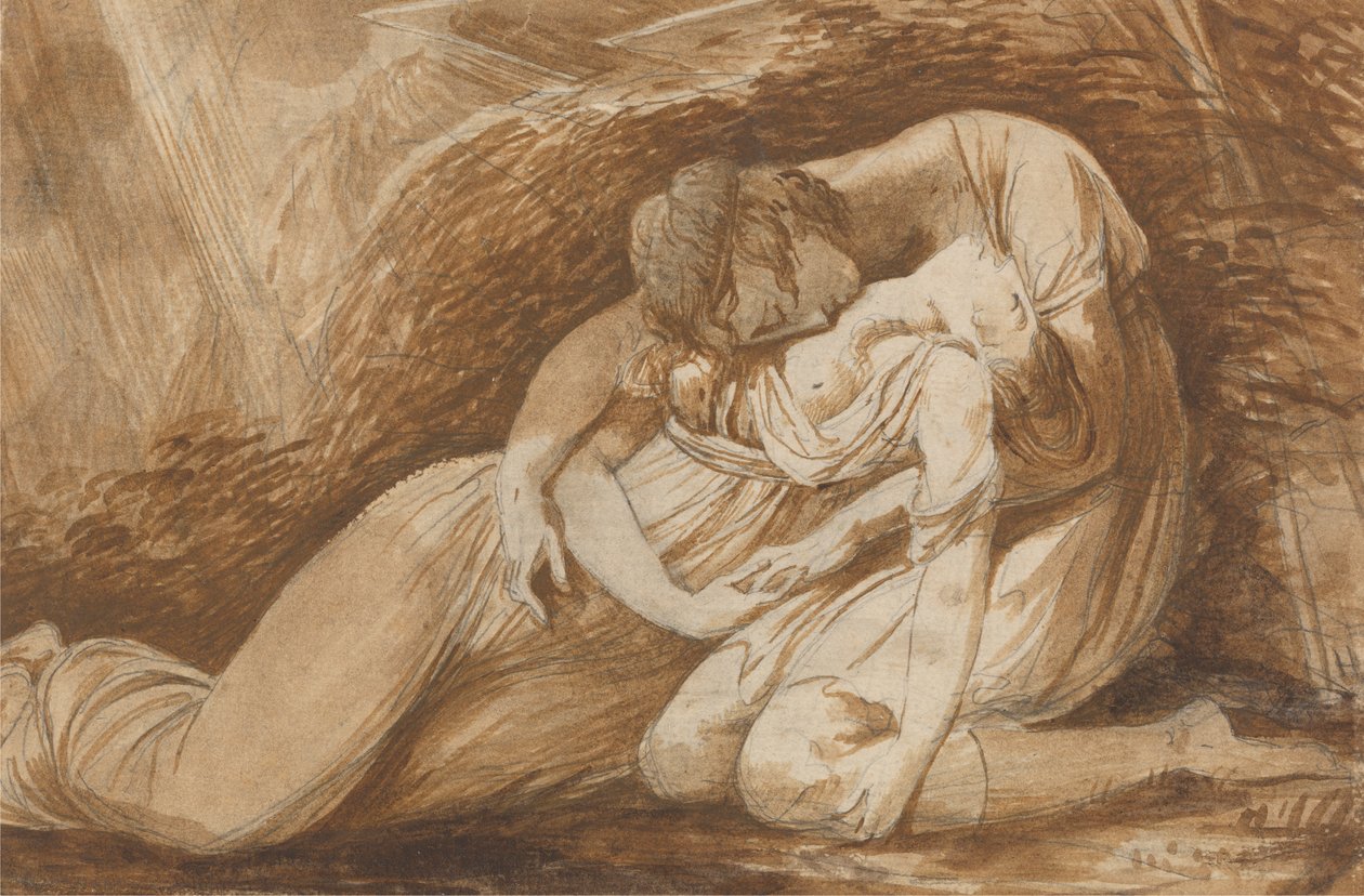 Celadón y Amelia de "Las estaciones" de Thomson de Alexander Runciman