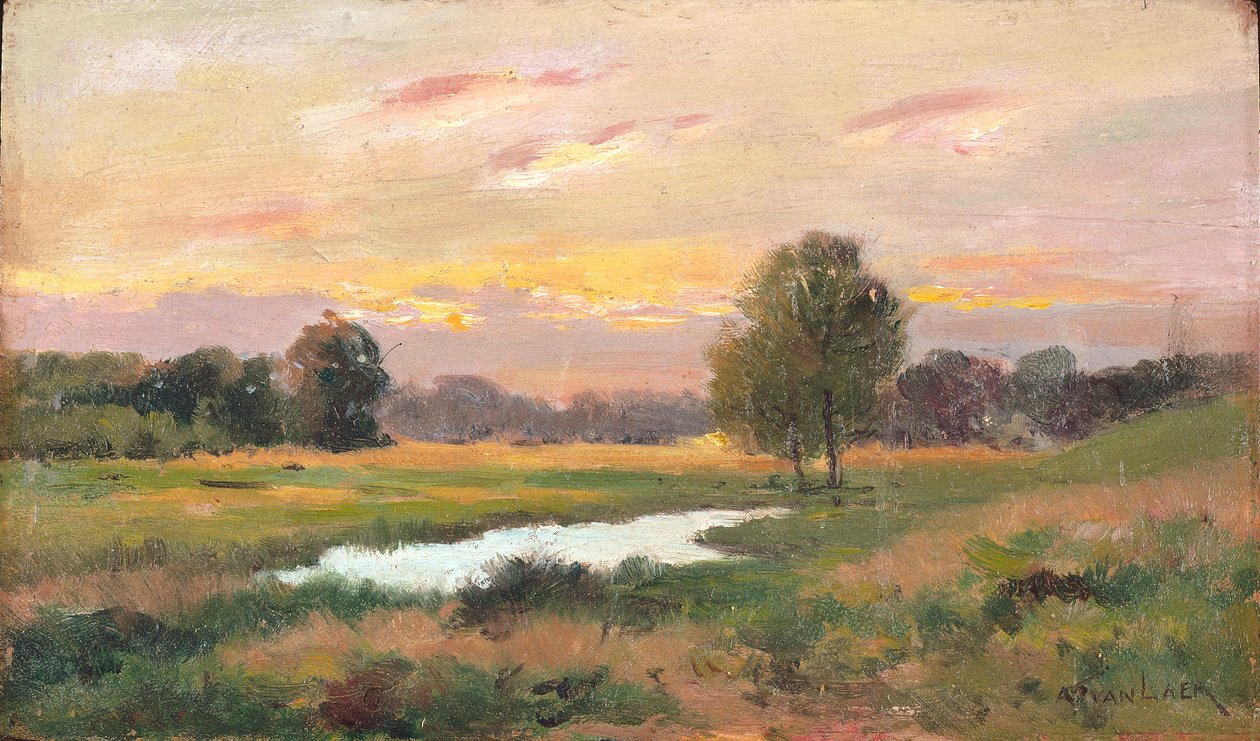 On The Brandywine (óleo sobre lienzo) de Alexander Theobald van Laer