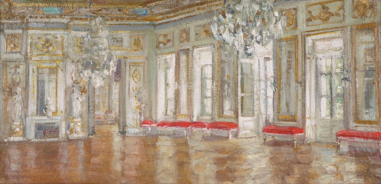 El Salón Blanco, c. 1907 de Alexander Valentinovich Sredin