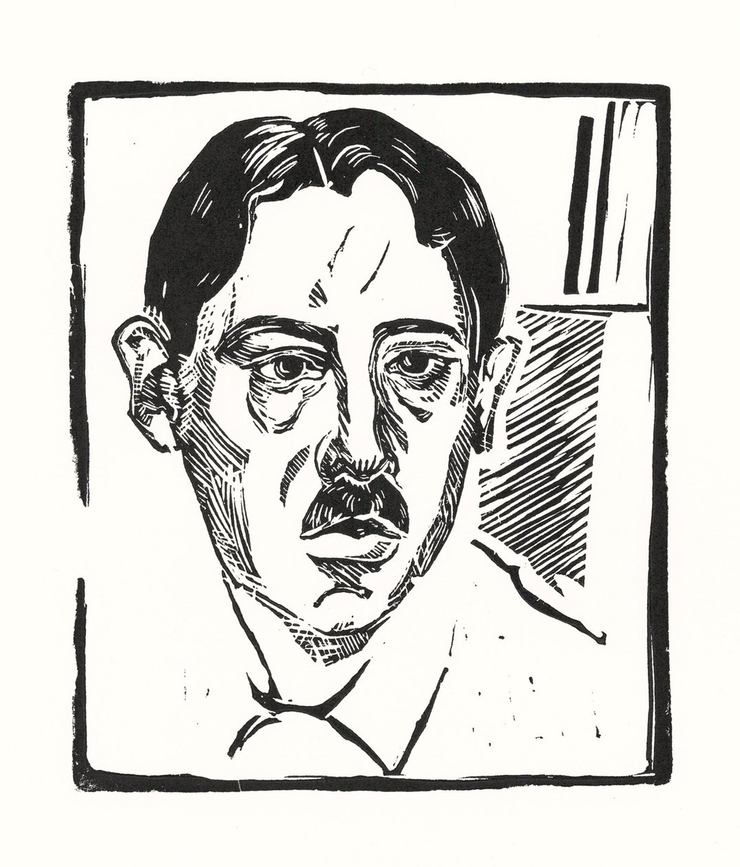 Autorretrato, 1919 de Alexander Vasilyevich Shevchenko