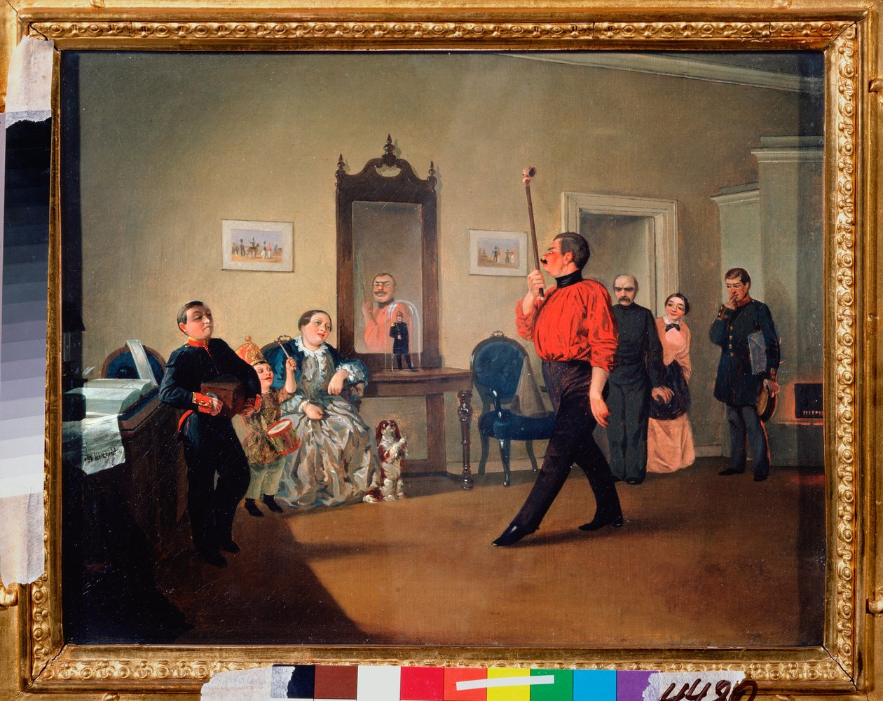 Marsomanía pacífica - Pintura de Alexander Vasilyevich Ustinov (1796-1868), óleo sobre lienzo de Alexander Vasilyevich Ustinov