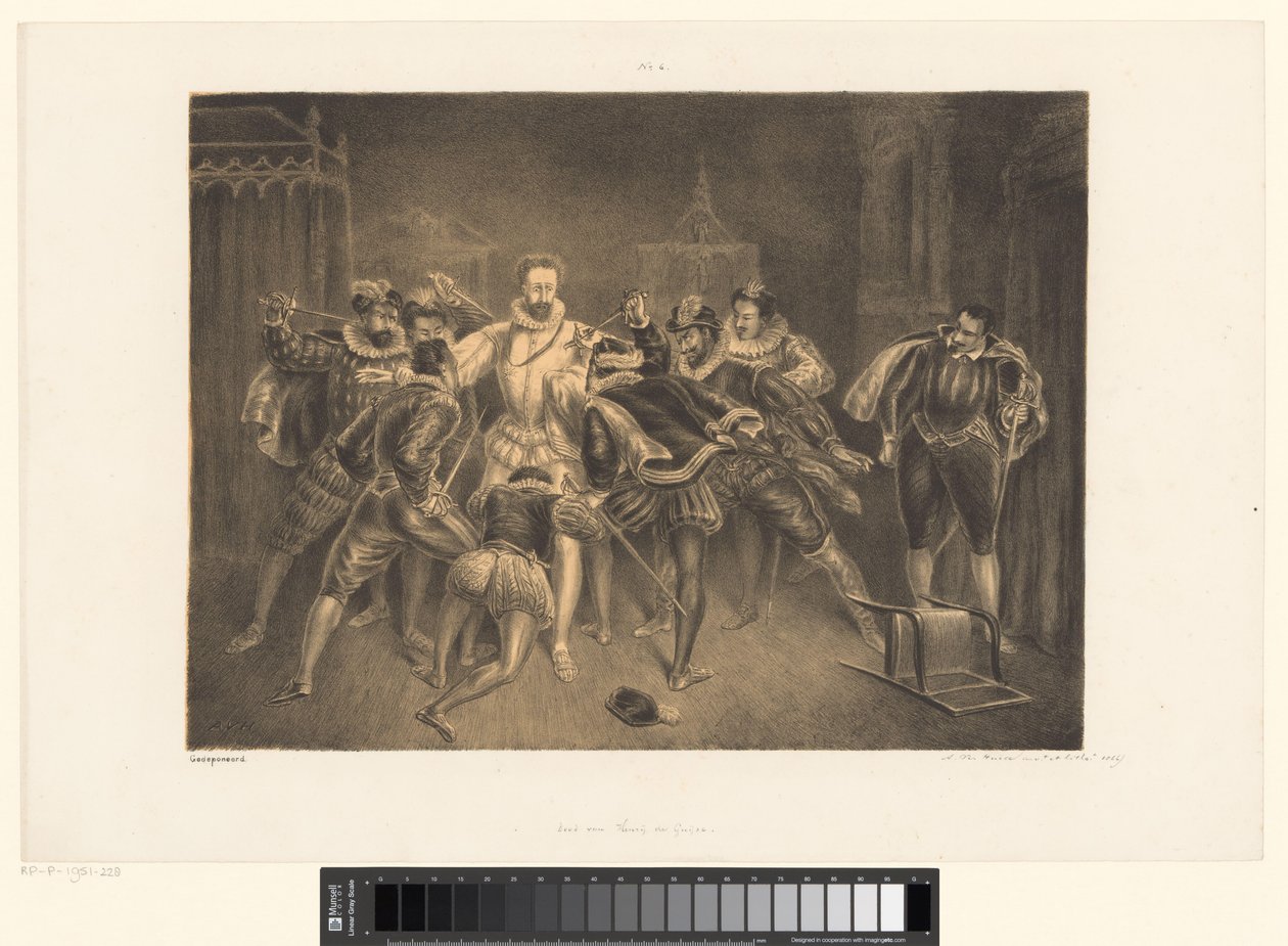 Asesinato de Enrique de Guisa
Muerte de Henrij de Guijse (título en el objeto) de Alexander Ver Huell (signed by artist)