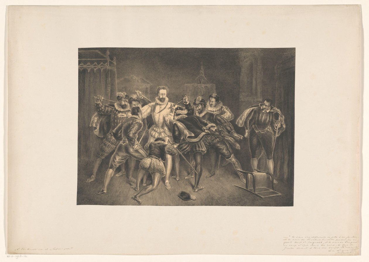 Asesinato de Enrique de Guisa
Muerte de Henrij de Guijse de Alexander Ver Huell (signed by artist)