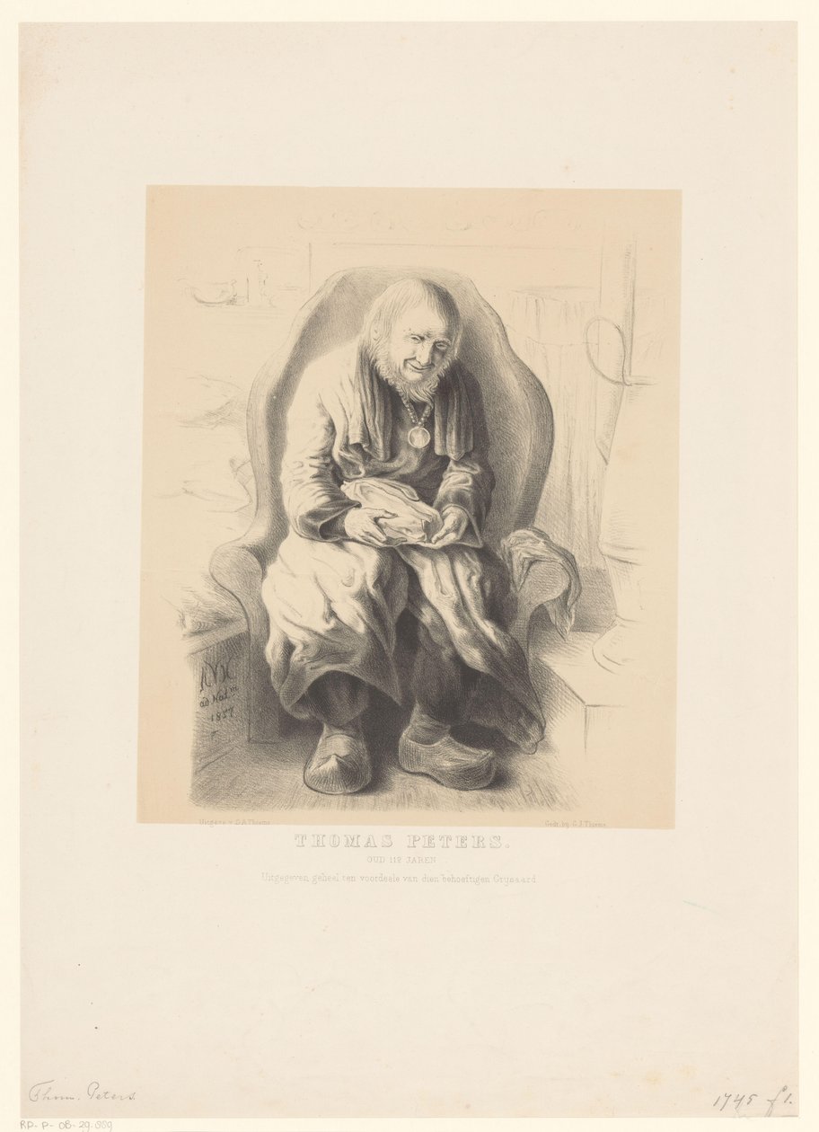 Retrato de Thomas Peters
Thomas Peters. Antiguo 112 años (título en el objeto) de Alexander Ver Huell