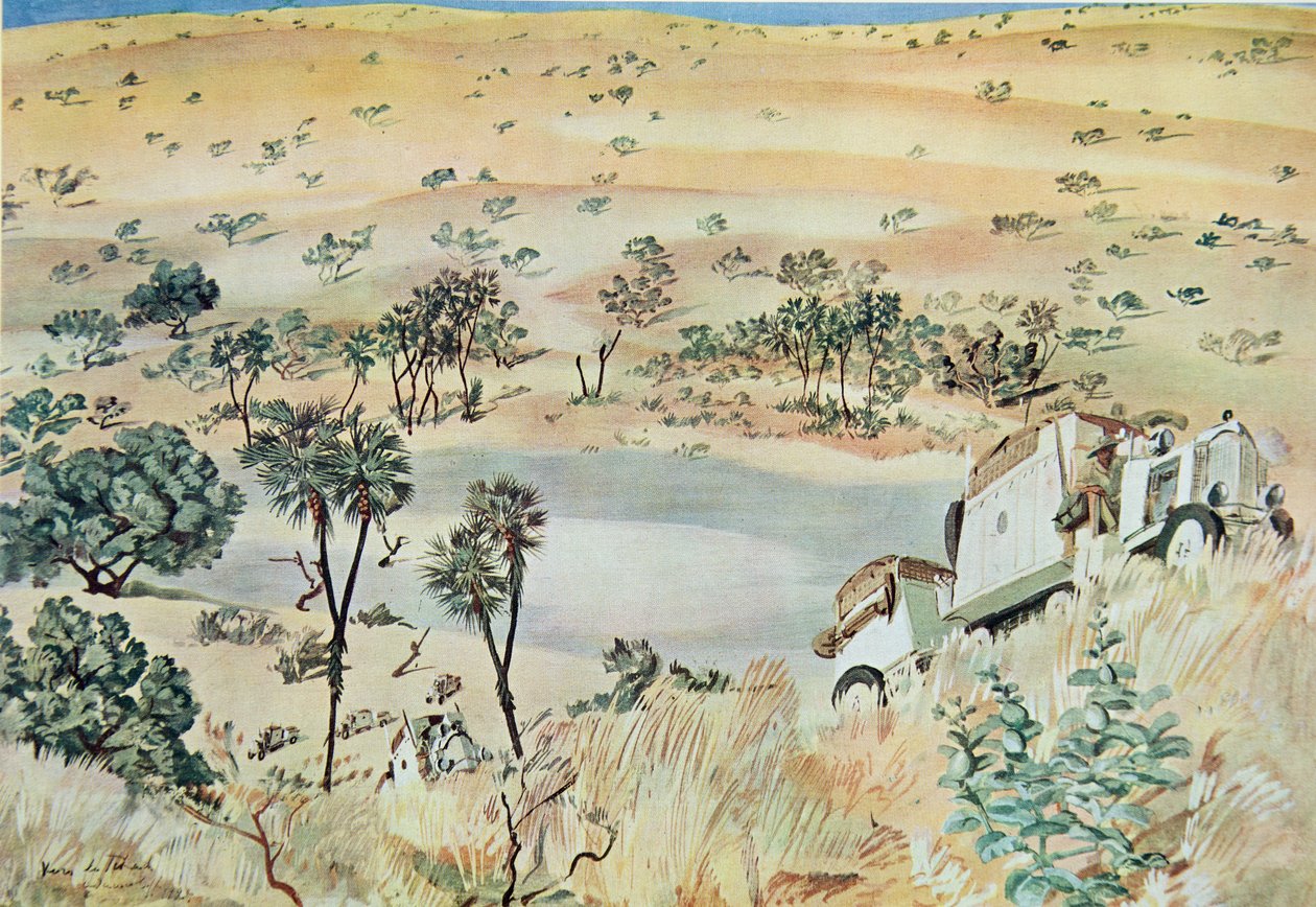 A la salida de un Kpro (Cuvette) región del Tehad, de Dessins et Peintures d