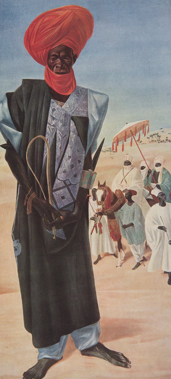 Magemma, jefe de los caballeros del Sultán Sery ussa de Maradi, territorio del Níger, de Dessins et Peintures d
