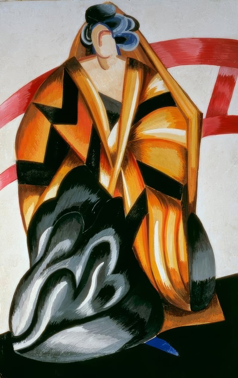 Figurín de la nodriza para la representación Moscú, Teatro Kamerny, 17 de mayo de 1921 de Alexandra Alexandrowna Exter