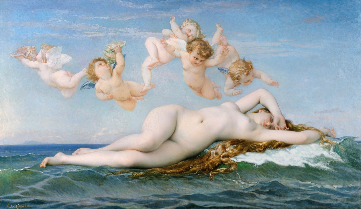 Nacimiento de Venus de Alexandre Cabanel