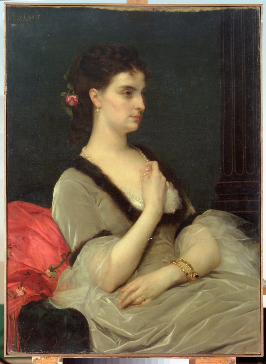 Retrato de la Condesa E.A. Vorontova-Dashkova, 1873 de Alexandre Cabanel