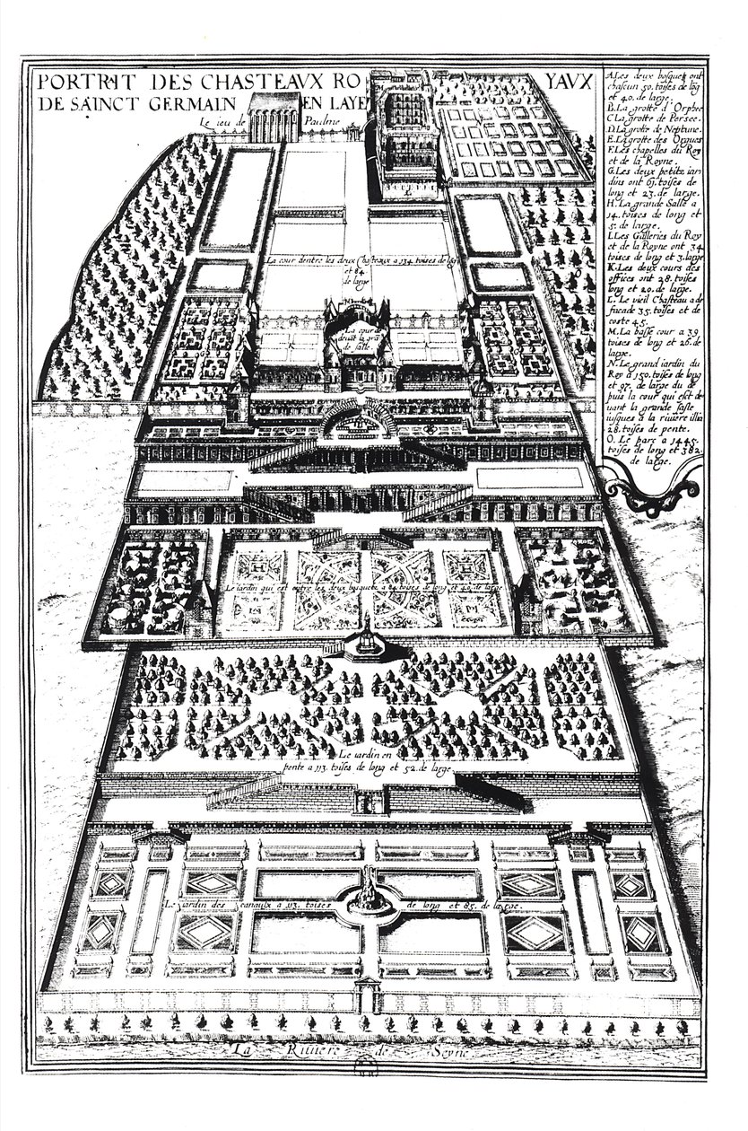 El nuevo castillo de Saint-Germain-en-Laye, 1614 de Alexandre Francini