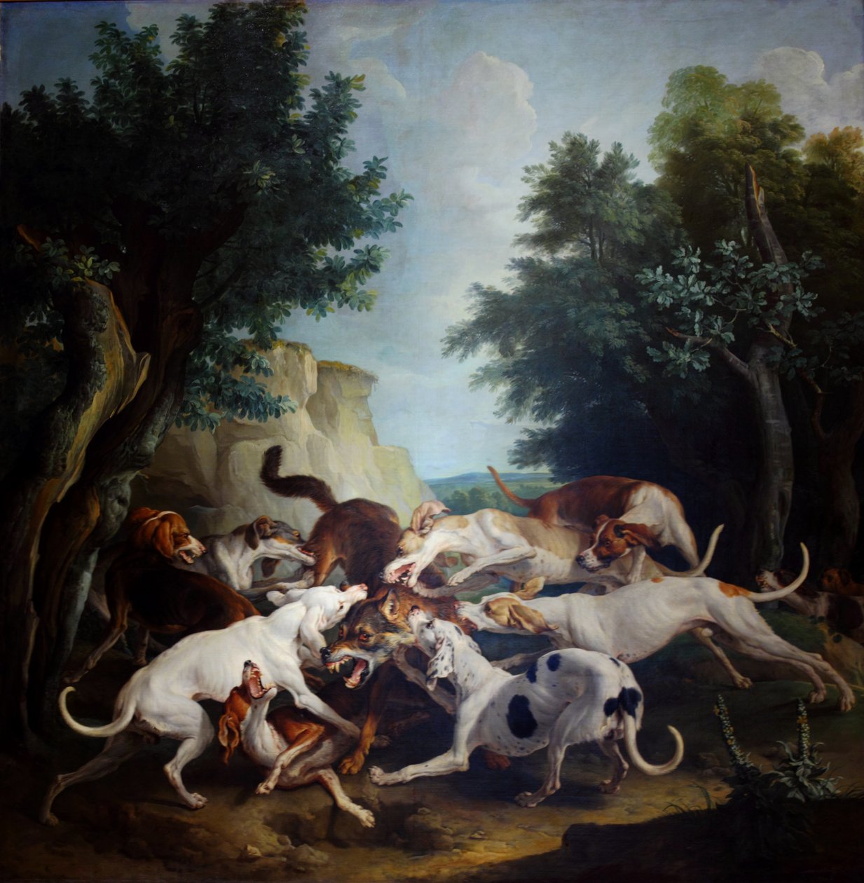 La caza del lobo de Alexandre Francois Desportes
