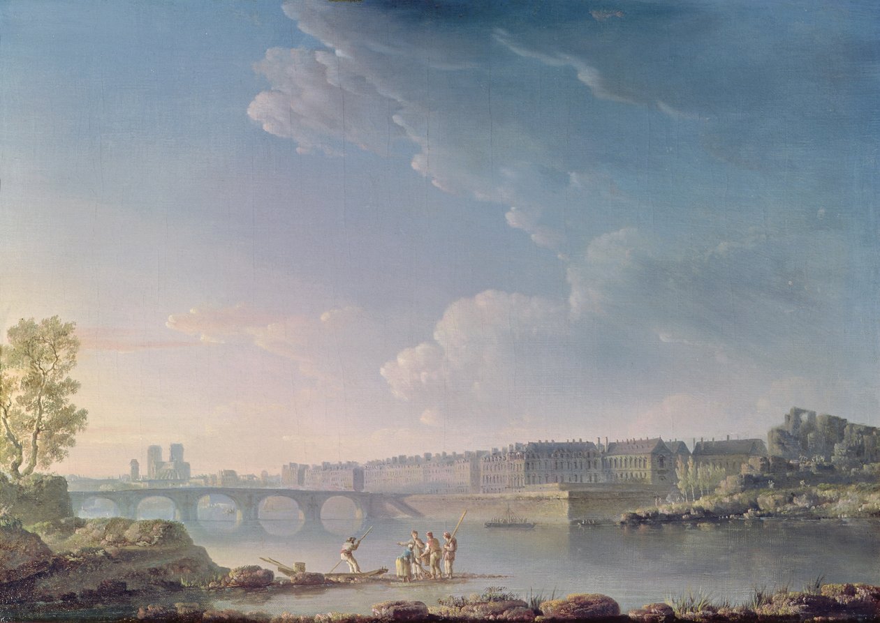 La Isla Saint-Louis y el Puente de la Tournelle de Alexandre Jean Noel