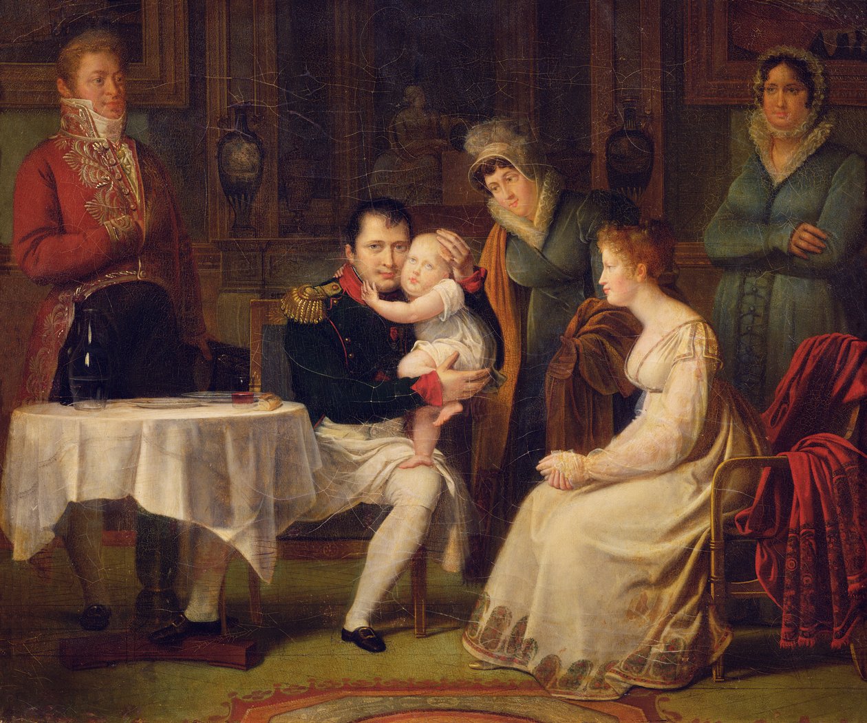 Napoleón I (1769-1821) Marie Louise (1791-1847) y el Rey de Roma (1811-73) 1812 de Alexandre Menjaud