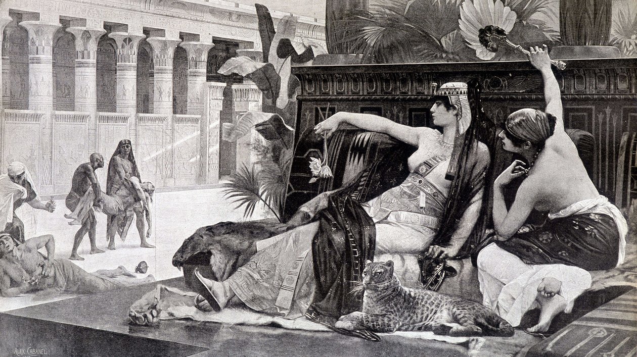 Cleopatra probando venenos en sus súbditos de after Alexandre Cabanel