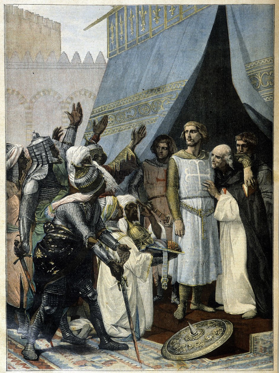 San Luis en Jerusalén (de la pintura de Cabanel) - en "Le Petit Journal" del 11 de septiembre de after Alexandre Cabanel