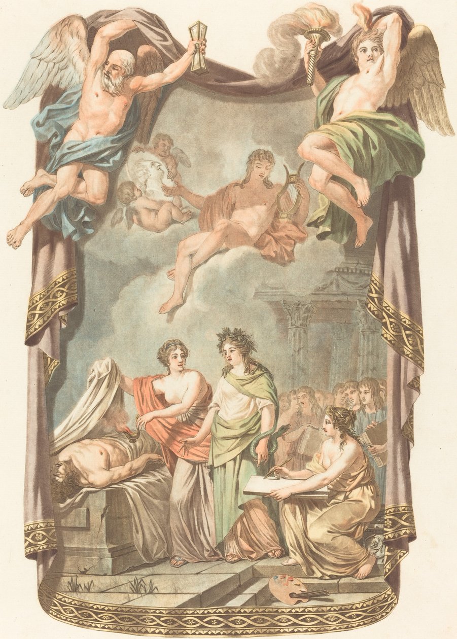 Estudio revelando anatomía a la medicina y el arte de Alexandre Briceau
