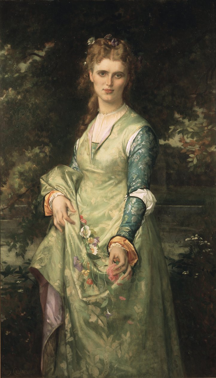 Christina Nilsson como Ofelia de Alexandre Cabanel