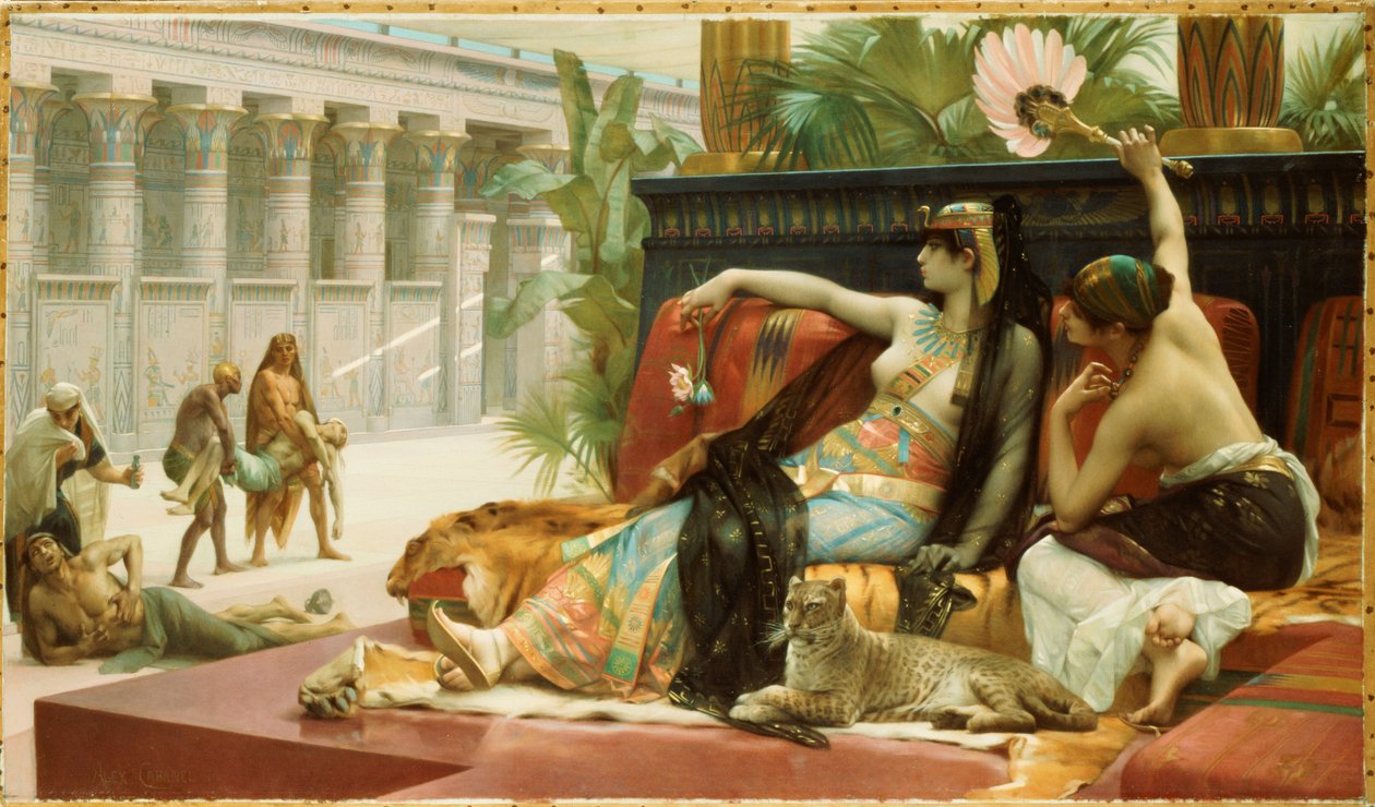 Cleopatra Probando Veneno en Esclavos Condenados, 1887 de Alexandre Cabanel