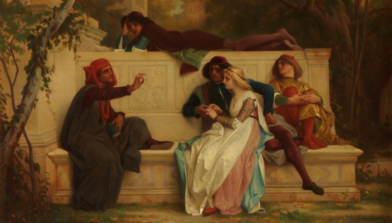 Poeta florentino de Alexandre Cabanel
