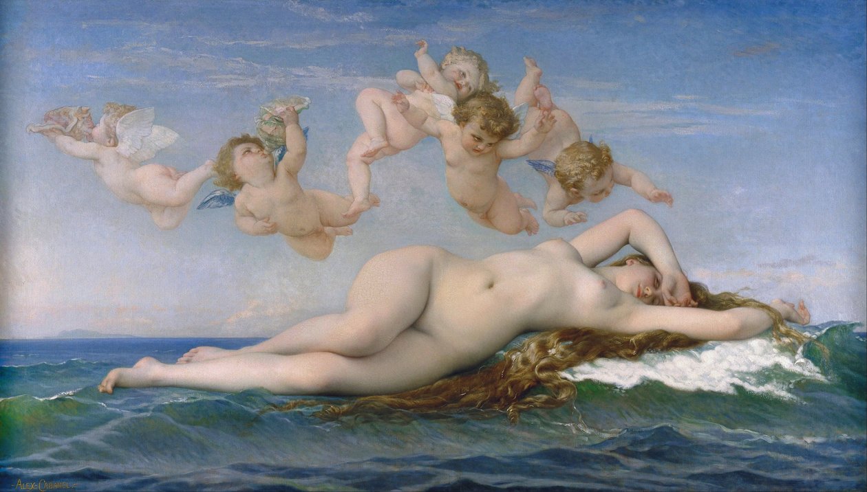 El nacimiento de Venus de Alexandre Cabanel