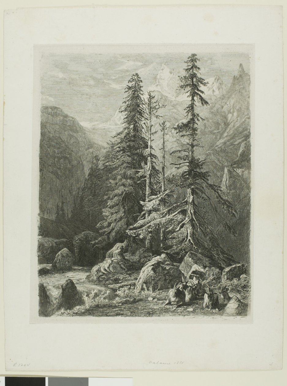 Paisaje alpino de Alexandre Calame