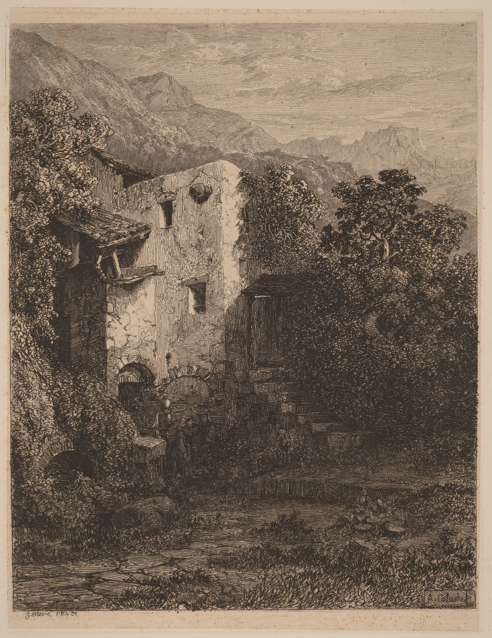 Casa en ruinas de Alexandre Calame