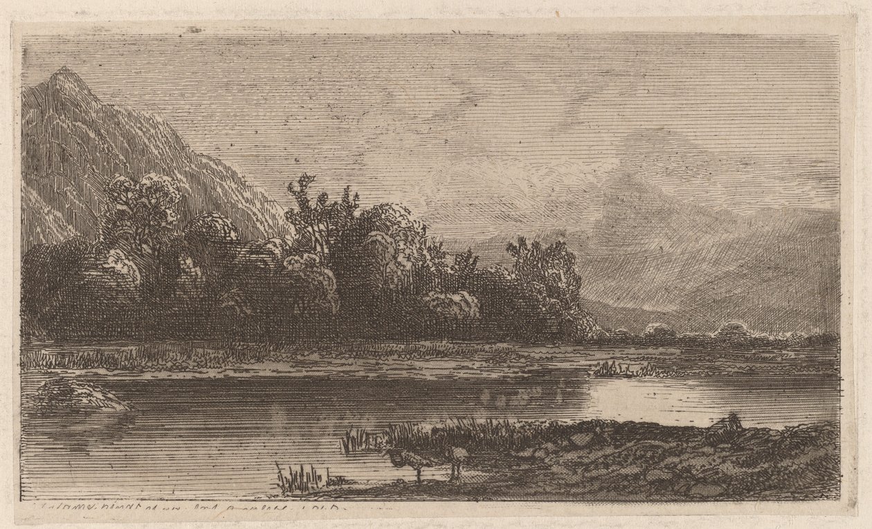Lago de montaña de Alexandre Calame