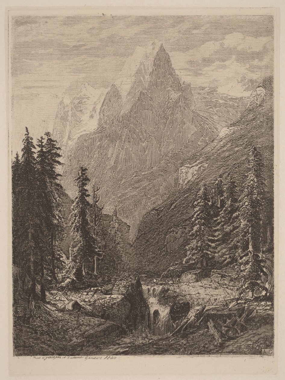 Prado de montaña de Alexandre Calame
