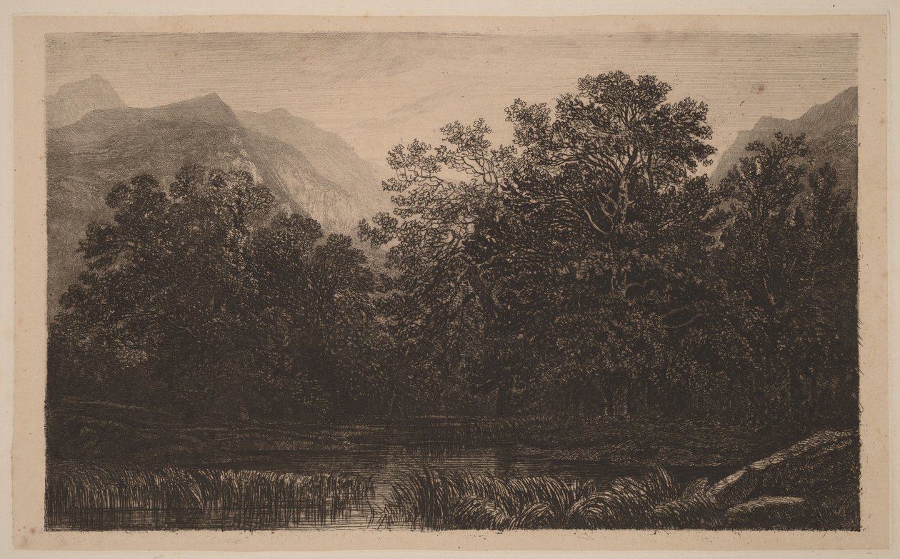 Estanque de montaña de Alexandre Calame