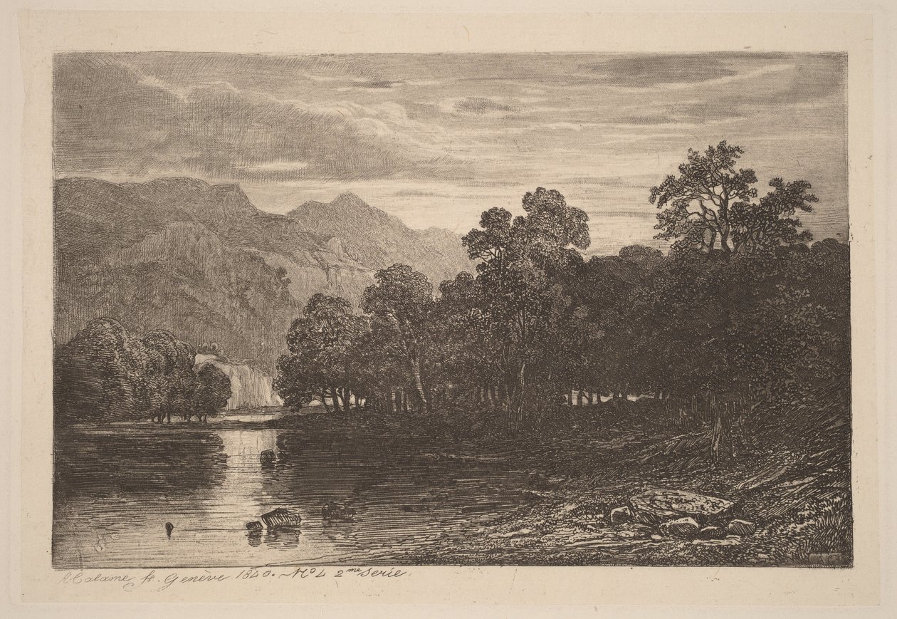 Río de montaña de Alexandre Calame