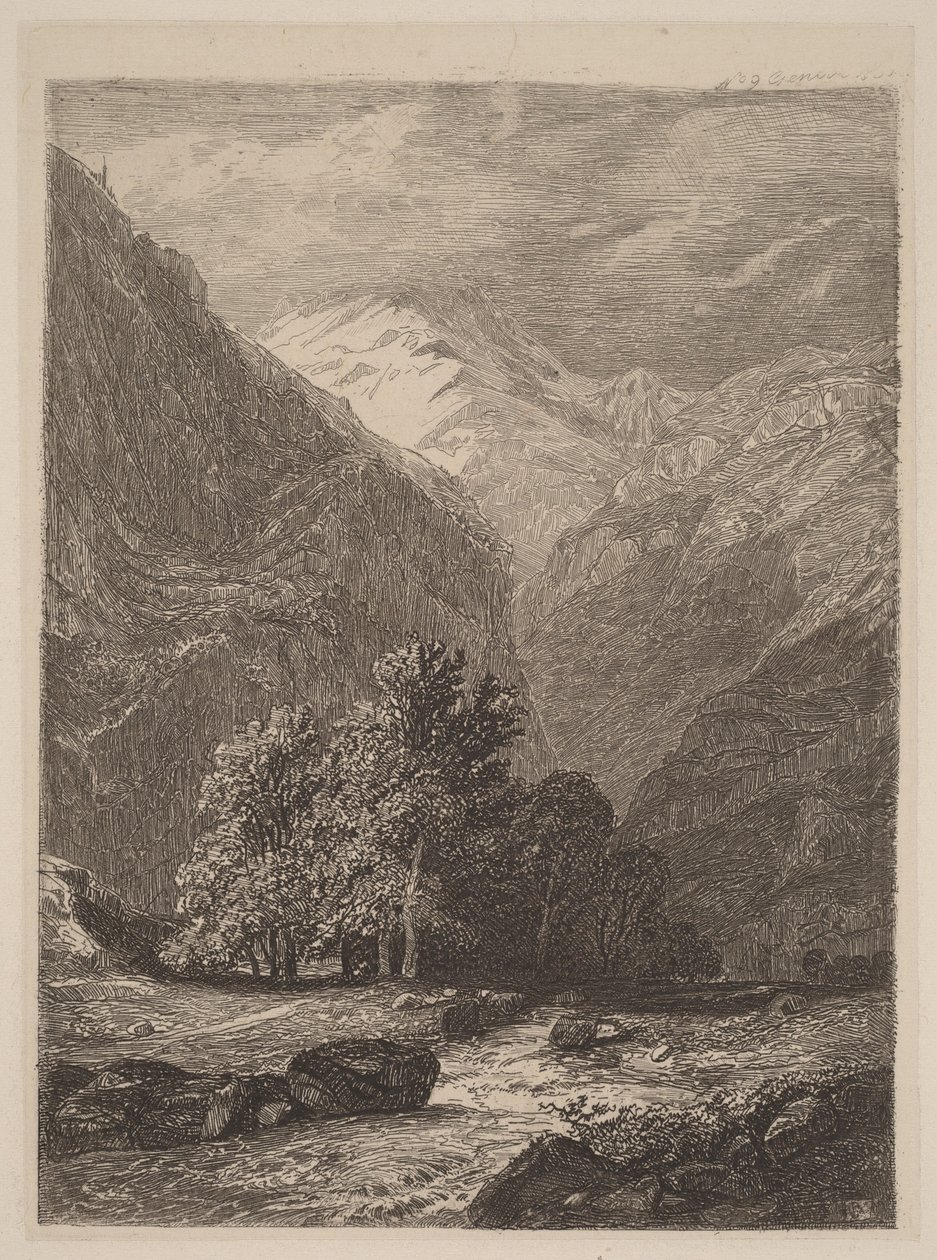 Arroyo de montaña de Alexandre Calame