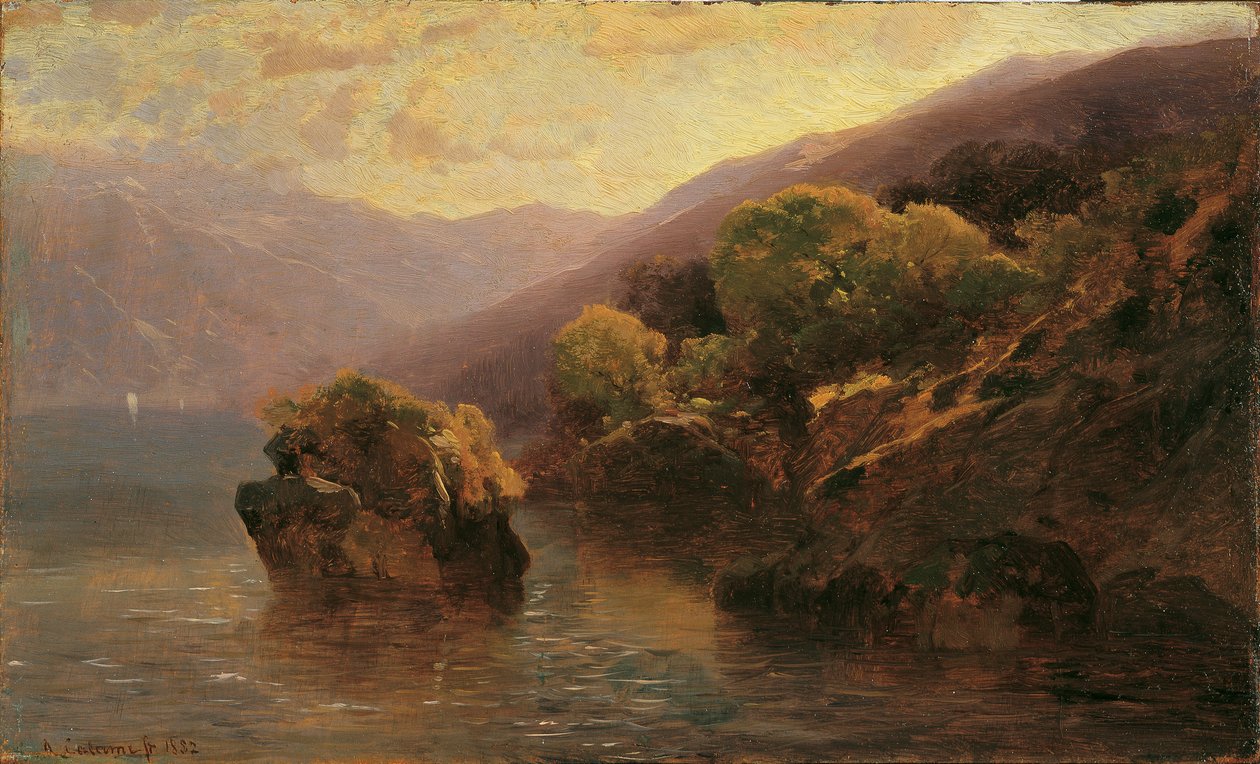 Lote del lago de Ginebra de Alexandre Calame
